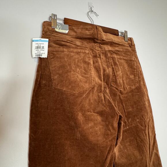 Wit & Wisdom AbSolution Straight Pants Brown Corduroy Cotton Women 6 NWT - Picture 5 of 8